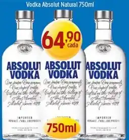 Supermercados Guanabara Absolut vodka oferta