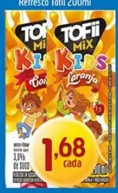 Supermercados Guanabara Tofii mix kids oferta