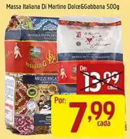 Supermercados Guanabara Massa italiana di martino dolce&gabbana oferta