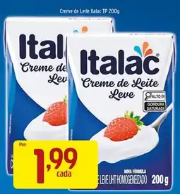 Supermercados Guanabara Creme de Leite Italac oferta