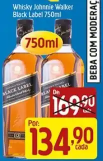 Supermercados Guanabara Whisky Johnnie Walker Black Label oferta