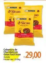 Atacadão Chocolate - cobertura de chocolate em gotas facil sicao oferta