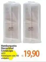 Atacadão Cristalcopo - hamburgueira descartavel cristalcopo oferta