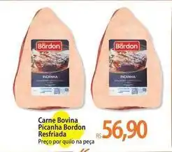 Atacadão Bordon - carne bovina picanha oferta