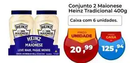 Tonin Superatacado Heinz - conjunto 2 maionese tradicional 400g oferta