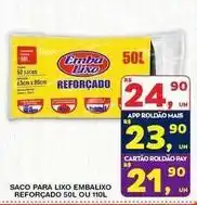 Roldão Embalixo - saco para lixo embalaxo reforcado oferta
