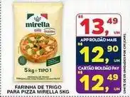 Roldão Mirella - farinha de trigo para pizza oferta