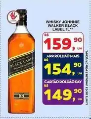 Roldão Johnnie walker - whisky black label oferta