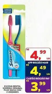 Roldão Macia - escova dental spring original oferta