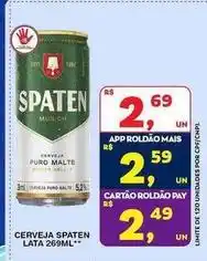 Roldão Spaten - cerveja lata oferta