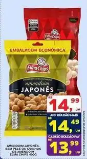 Roldão Elma chips - amendoim japones, semi de l'eau de noirnos oferta