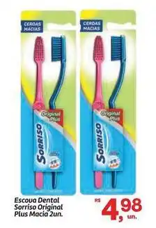 Fort Atacadista Sorriso - escova dental original plus macia 2un oferta