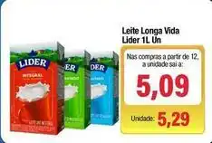 Spani Atacadista Lider - leite longa vida oferta