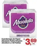 Fort Atacadista Absoluto - guardanapo de papel folha simples oferta
