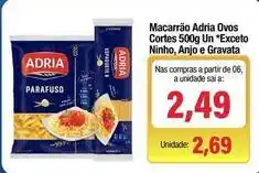 Spani Atacadista Adria - macarrão ovos cortes 500g un oferta
