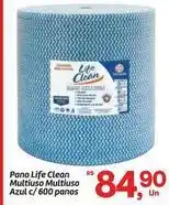 Fort Atacadista Life - pano multiuso multiuso azul c/ 600 panos oferta
