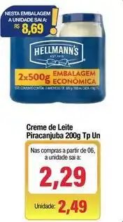 Spani Atacadista Piracanjuba - creme de leite oferta