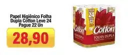Spani Atacadista Cotton - papel higiênico folha dupla leve 24 pague 22 un oferta