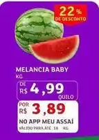 Assaí Atacadista Baby - melancia baby oferta