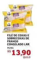 Assaí Atacadista Lar - filé de coxas e sobrecoxas de frango congelado oferta
