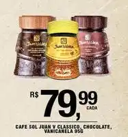 DB Supermercados Sol - cafe juan v classico, chocolate, vanicanela oferta