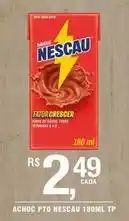 DB Supermercados Nescau - achoc pto 180ml tp oferta