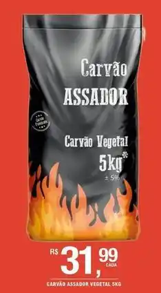 DB Supermercados Carvao assador oferta