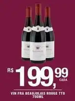 DB Supermercados Vin fra rouge tto 750ml oferta