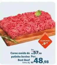 Sam's Club Bovino - carne moída de patinho bovino por: best beef oferta
