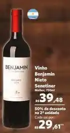Sam's Club Senador - vinho benjamin nieto oferta