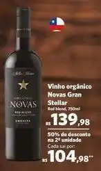 Sam's Club Red - vinho orgánico novas gran stellar oferta