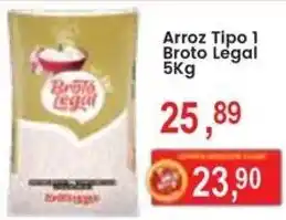 Arroz tipo 1 broto legal