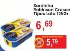 Federzoni Supermercados Sardinha robinson crusoe tipos lata oferta