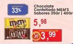 Federzoni Supermercados Chocolate Confeitado M&M'S oferta