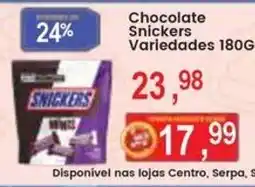 Federzoni Supermercados Chocolate Snickers Variedades oferta