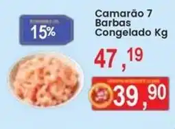 Federzoni Supermercados Camarão 7 Barbas Congelado Kg oferta