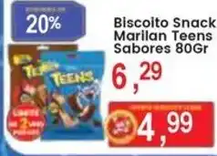 Federzoni Supermercados Biscoito Snack Marilan Teens Sabores oferta