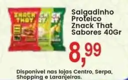 Federzoni Supermercados Salgadinho Proteico Znack That Sabores oferta