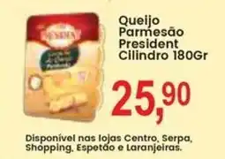 Federzoni Supermercados Queijo Parmesão President Cilindro oferta