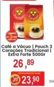 Federzoni Supermercados Café a Vácuo Pouch Corações Tradicional Extra Forte oferta