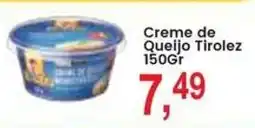 Federzoni Supermercados Creme de Queijo Tirolez oferta