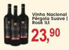 Federzoni Supermercados Vinho Nacional Pér戈la Suave | Rosé oferta