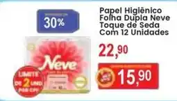 Federzoni Supermercados Papel Higiênico Folha Dupla Neve Toque de Seda oferta