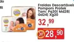 Federzoni Supermercados Fraldas Descartáveis Pompom Protek oferta