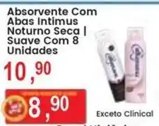 Federzoni Supermercados Absorvente Com Abas Intimus Noturno Seca Suave Com 8 Unidades oferta