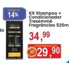 Federzoni Supermercados Kit Shampoo + Condicionador Tresemmé Fragrâncias oferta