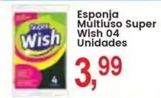 Federzoni Supermercados Esponja Multiuso Super Wish 04 Unidades oferta