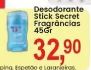 Federzoni Supermercados Desodorante Stick Secret Fragrâncias oferta