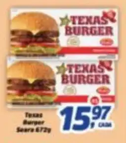 Supermercados Campeão Texas burger oferta
