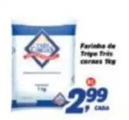 Supermercados Campeão Farinha de Trigo Três coraçãos oferta